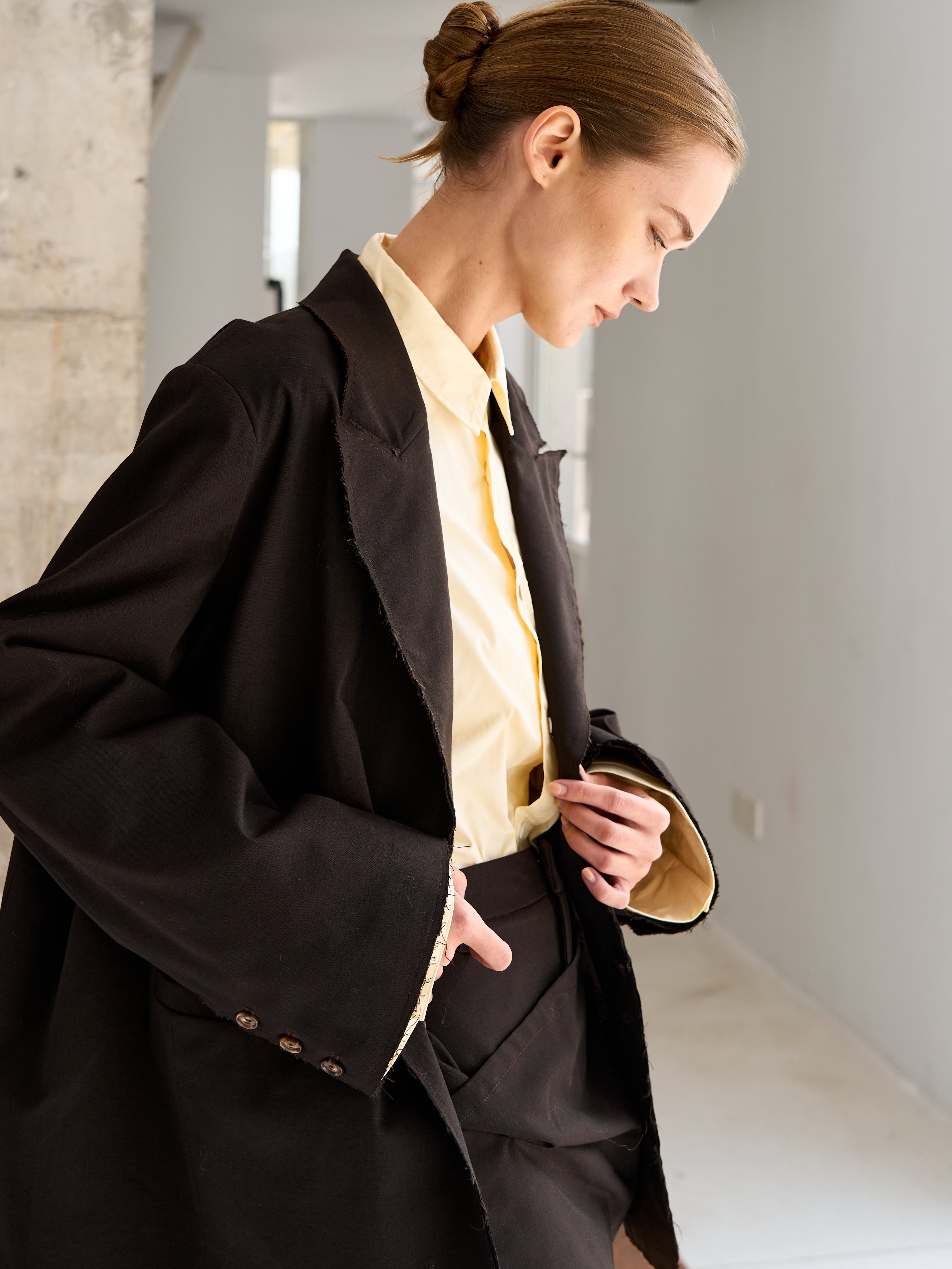 Layered Drape Mini Skirt