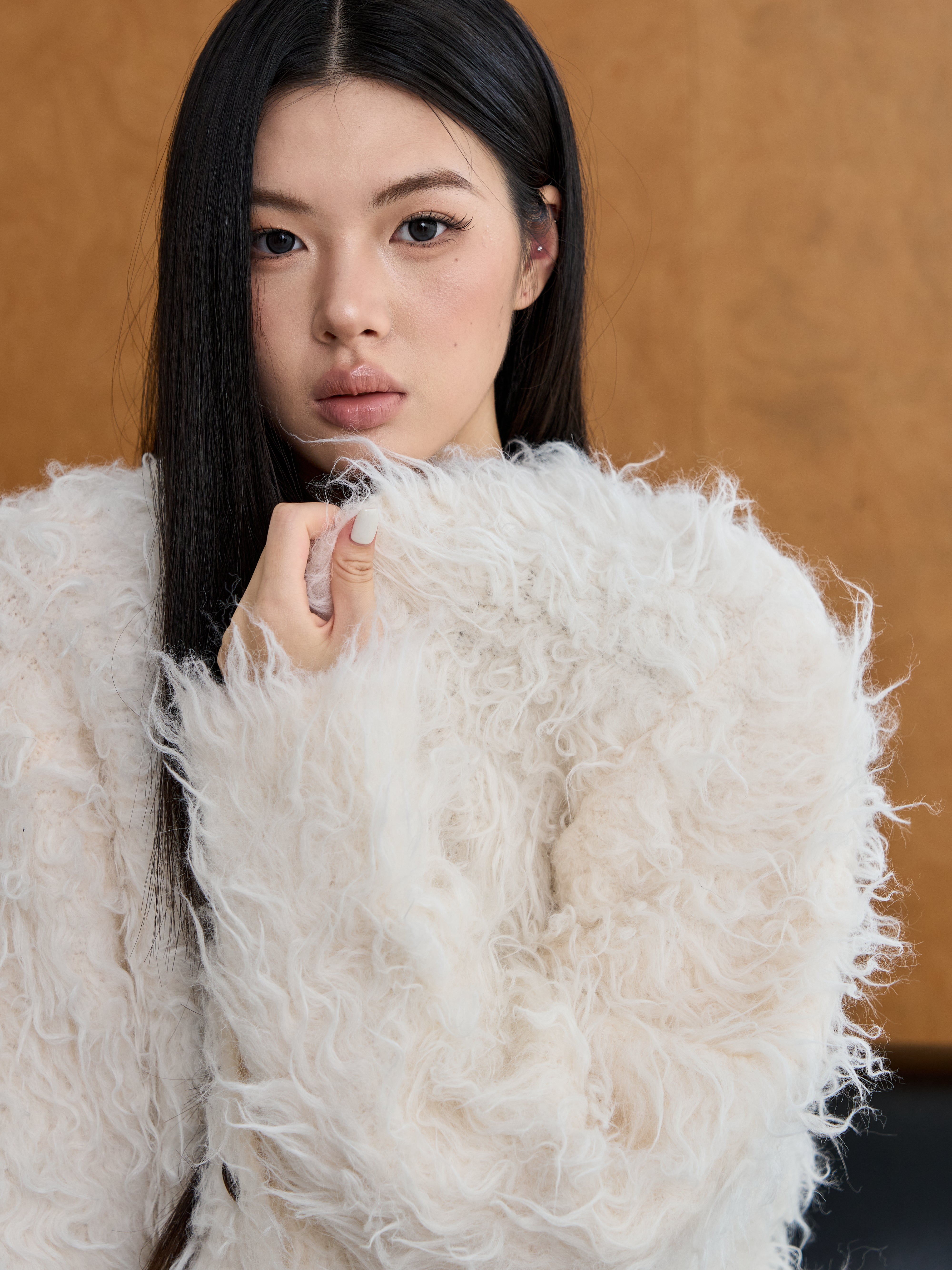 shaggy Wool Cardigan