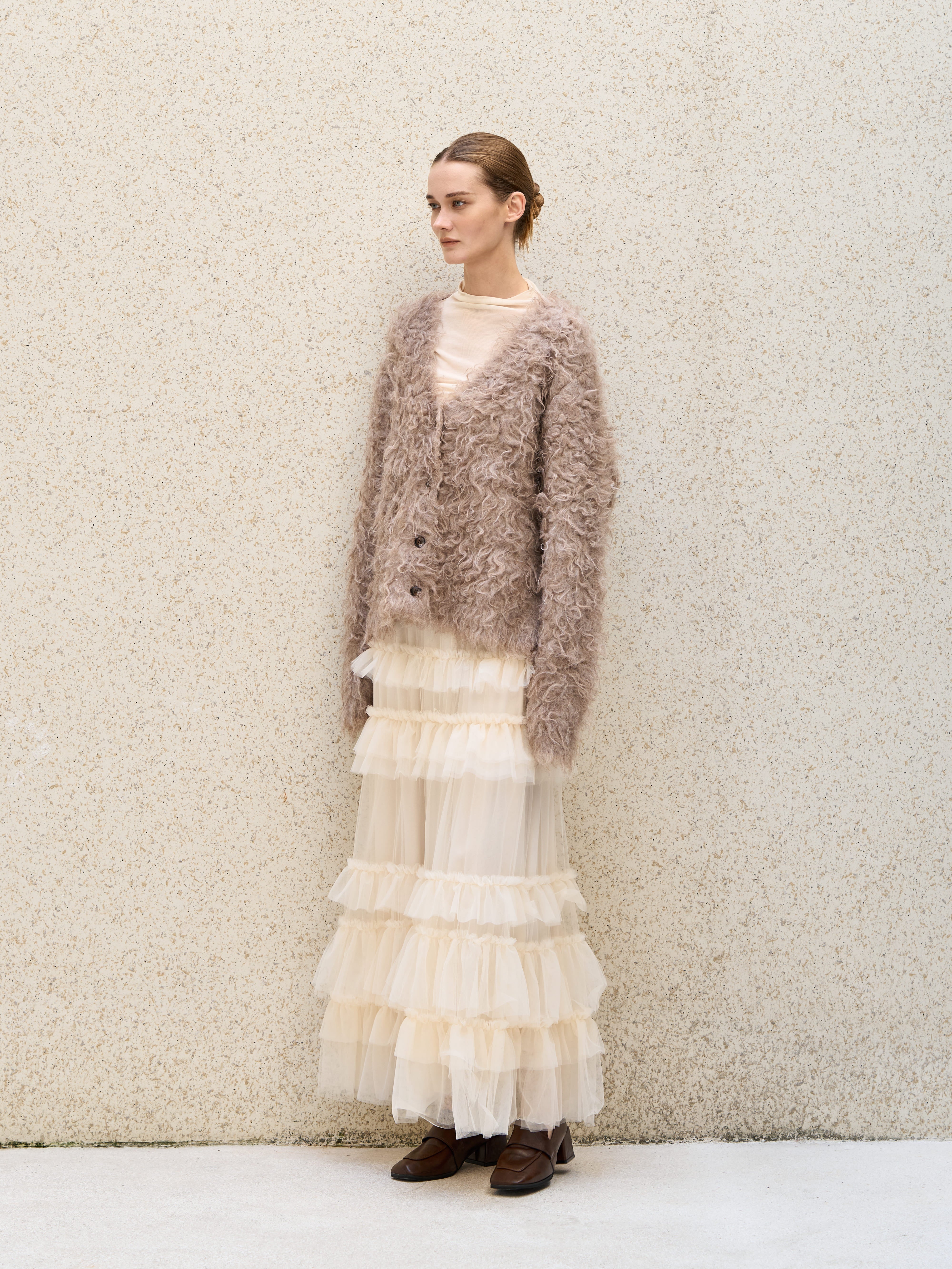 shaggy Wool Cardigan