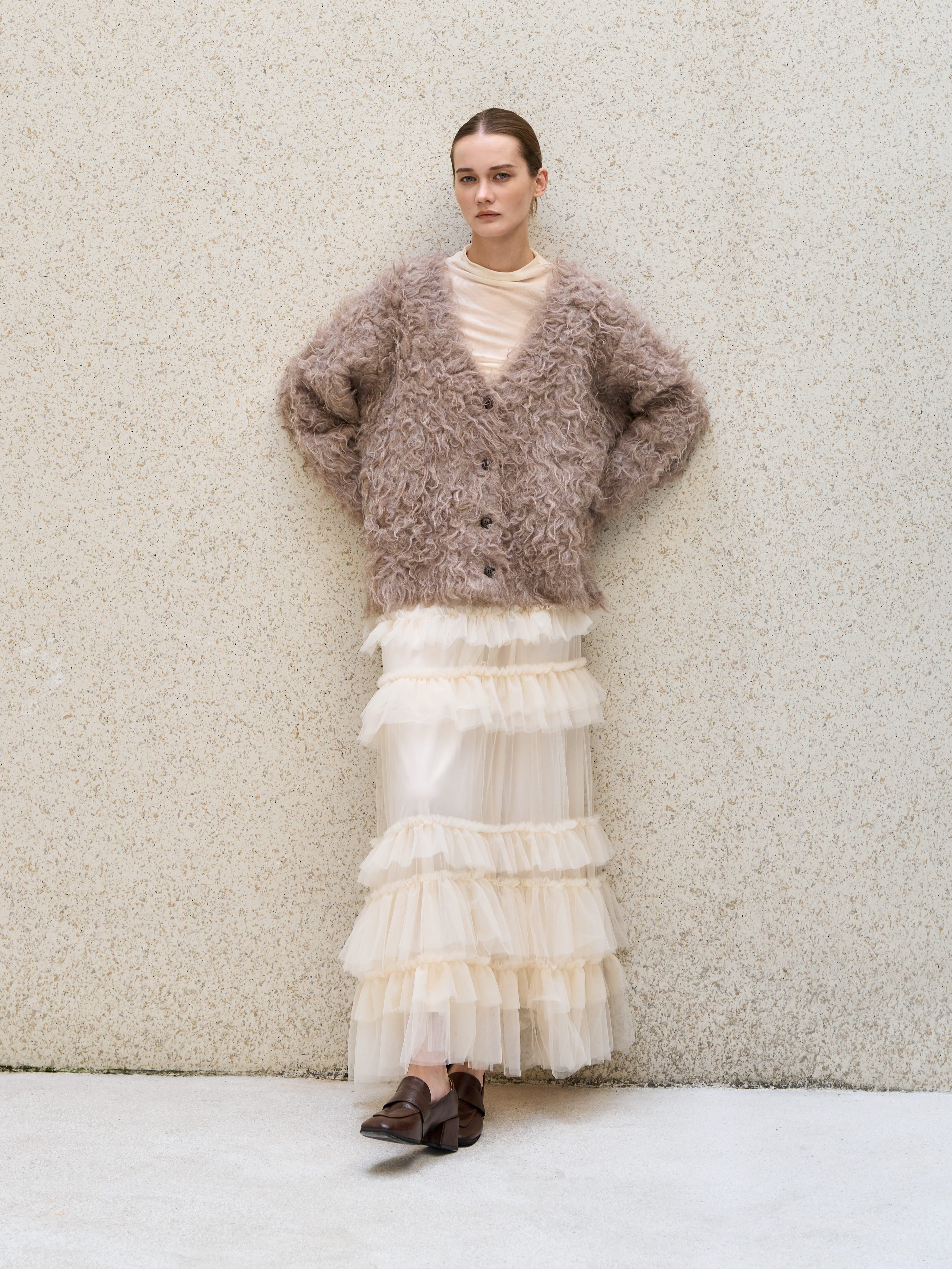 shaggy Wool Cardigan