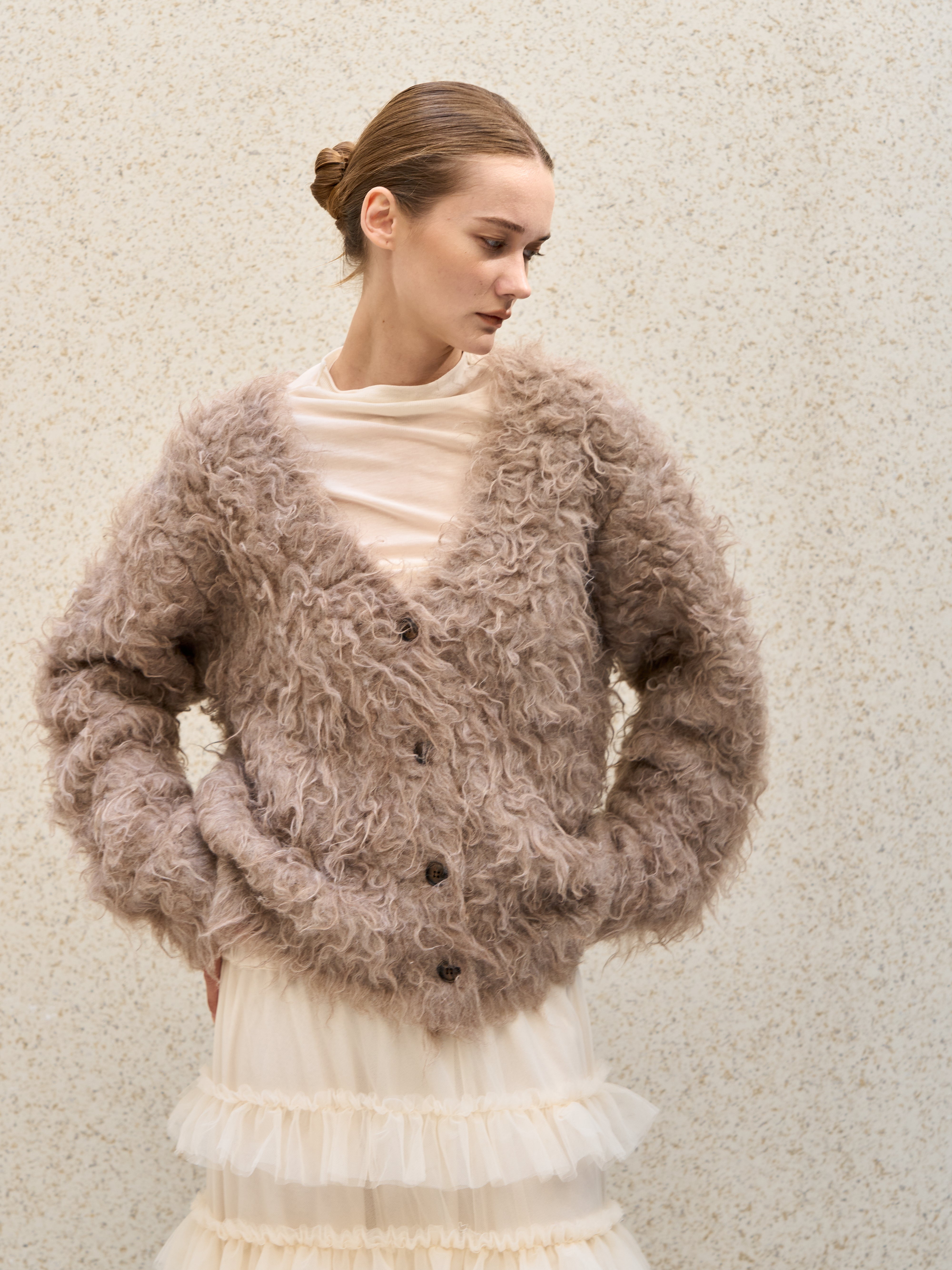 shaggy Wool Cardigan