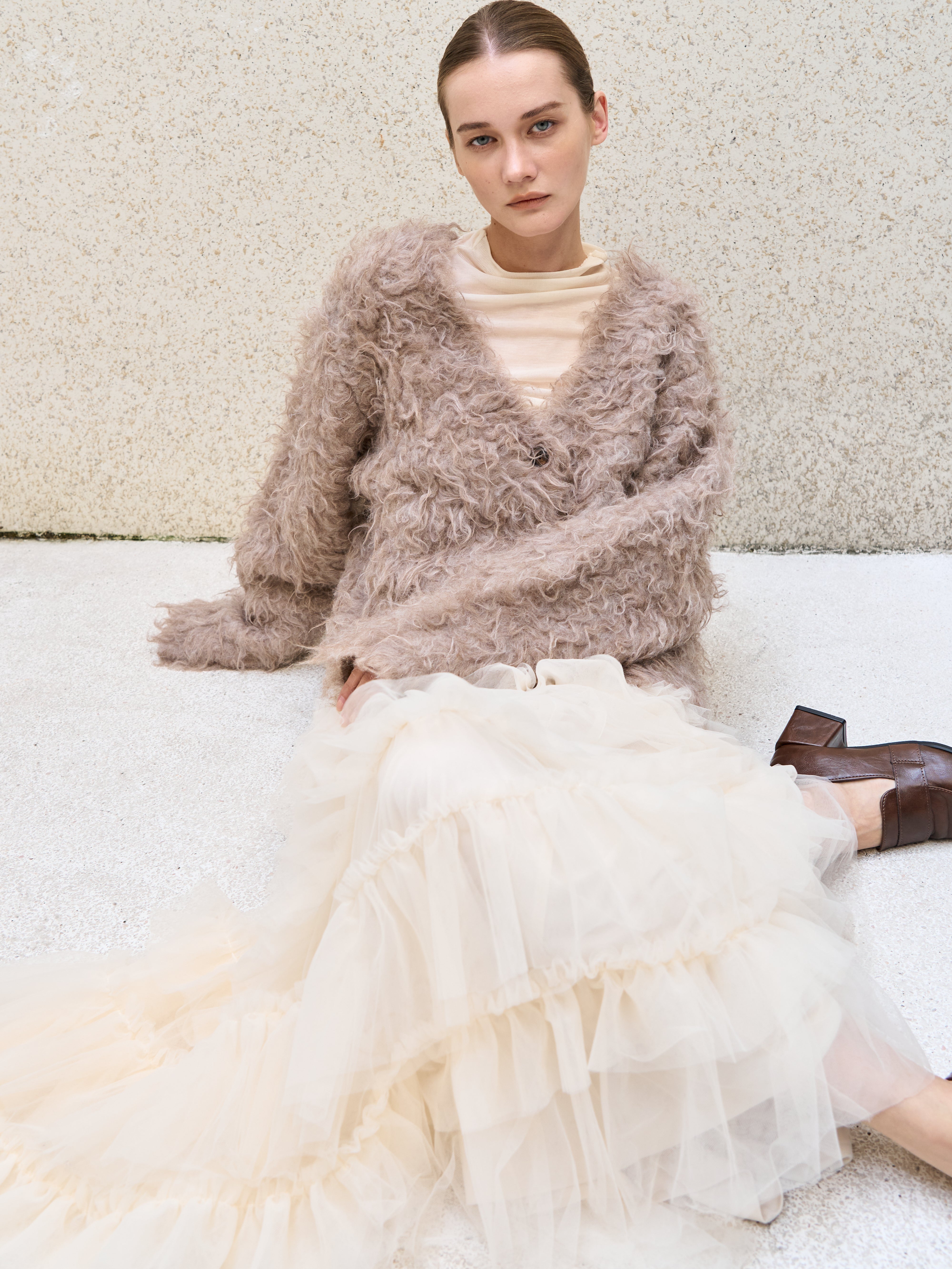 Layered Volume Tulle Skirt