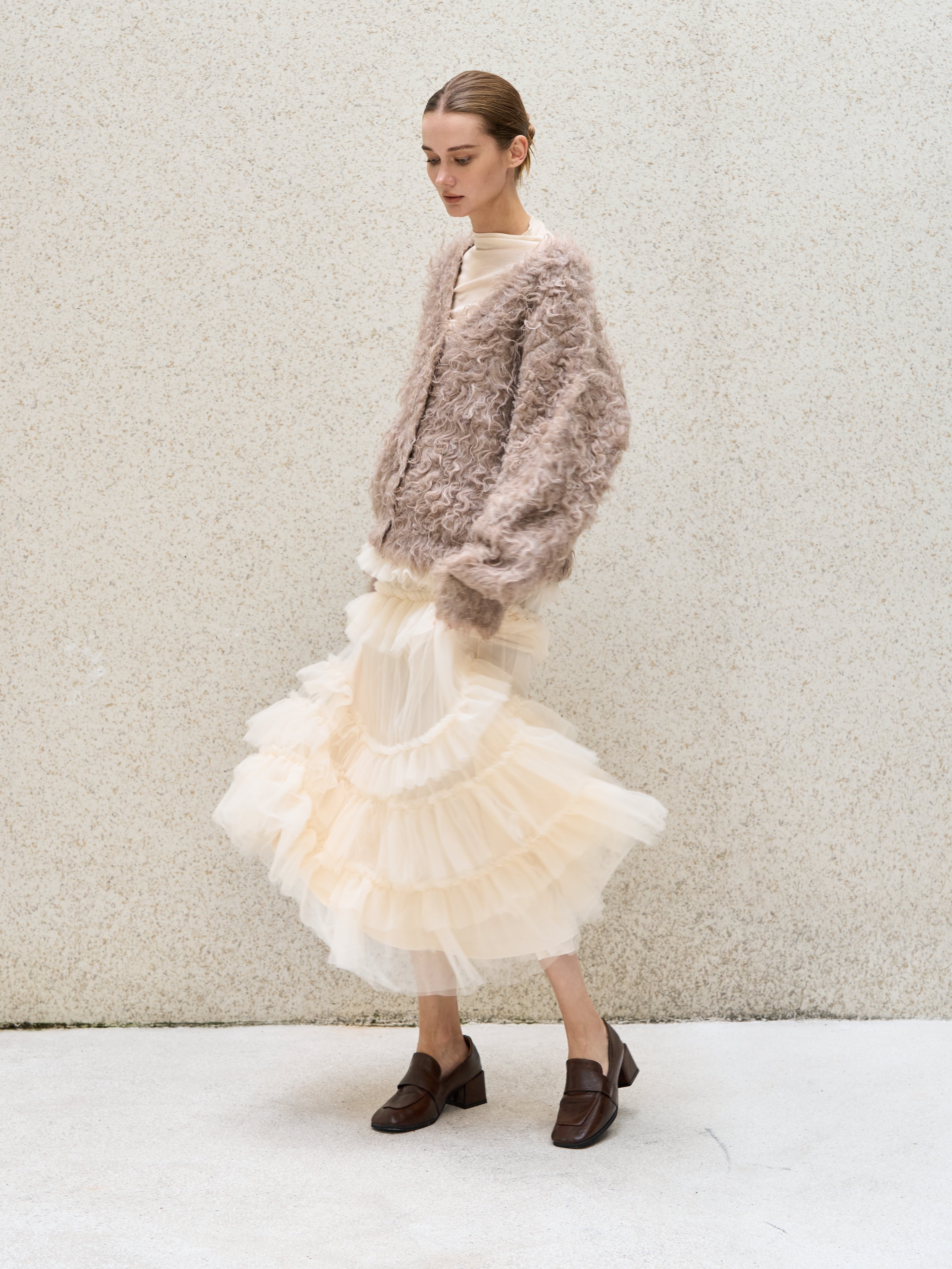 Layered Volume Tulle Skirt