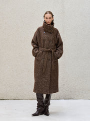 Heritage Herringbone Long Coat