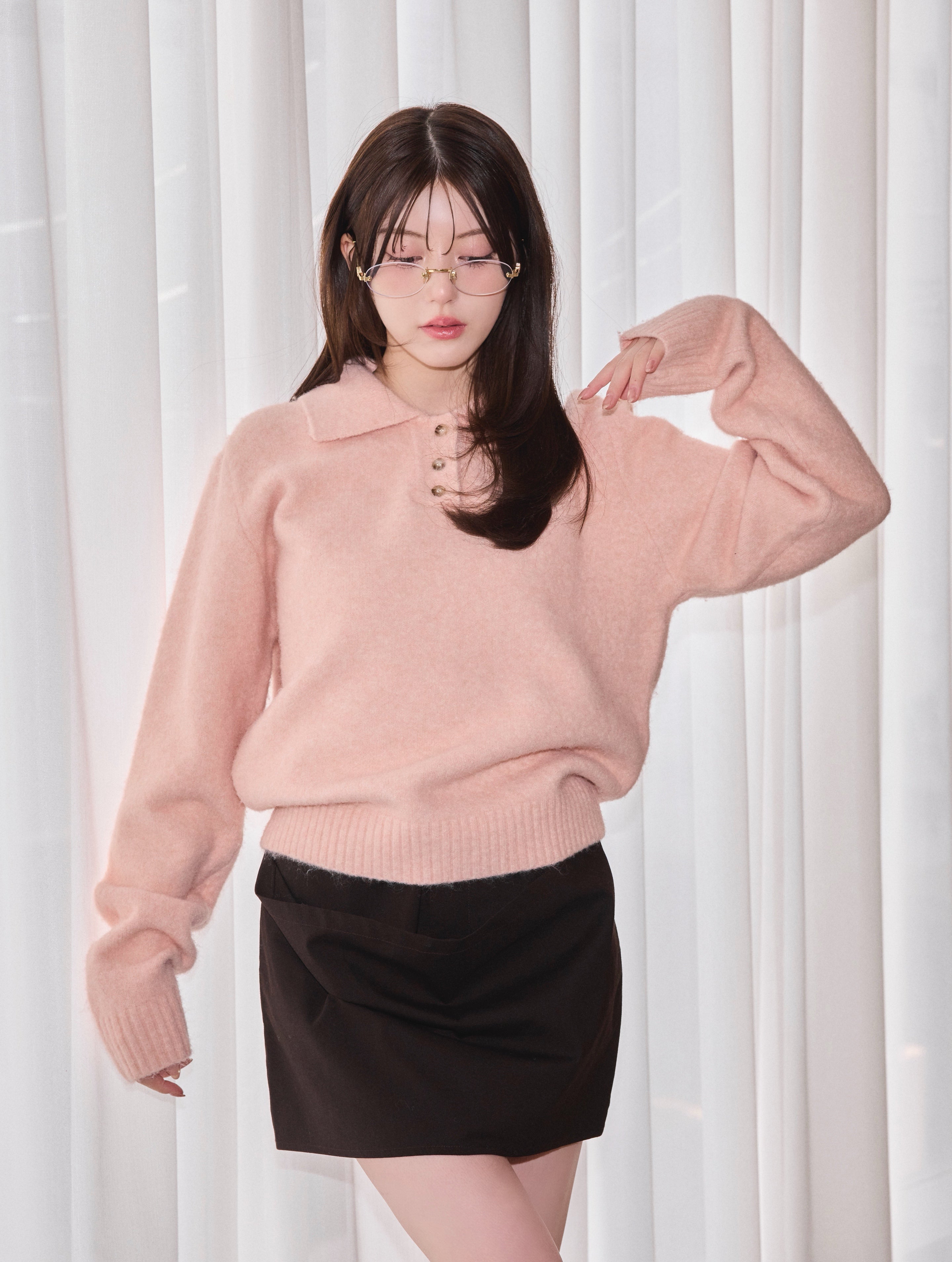 Collared Polo Knit – MUTED