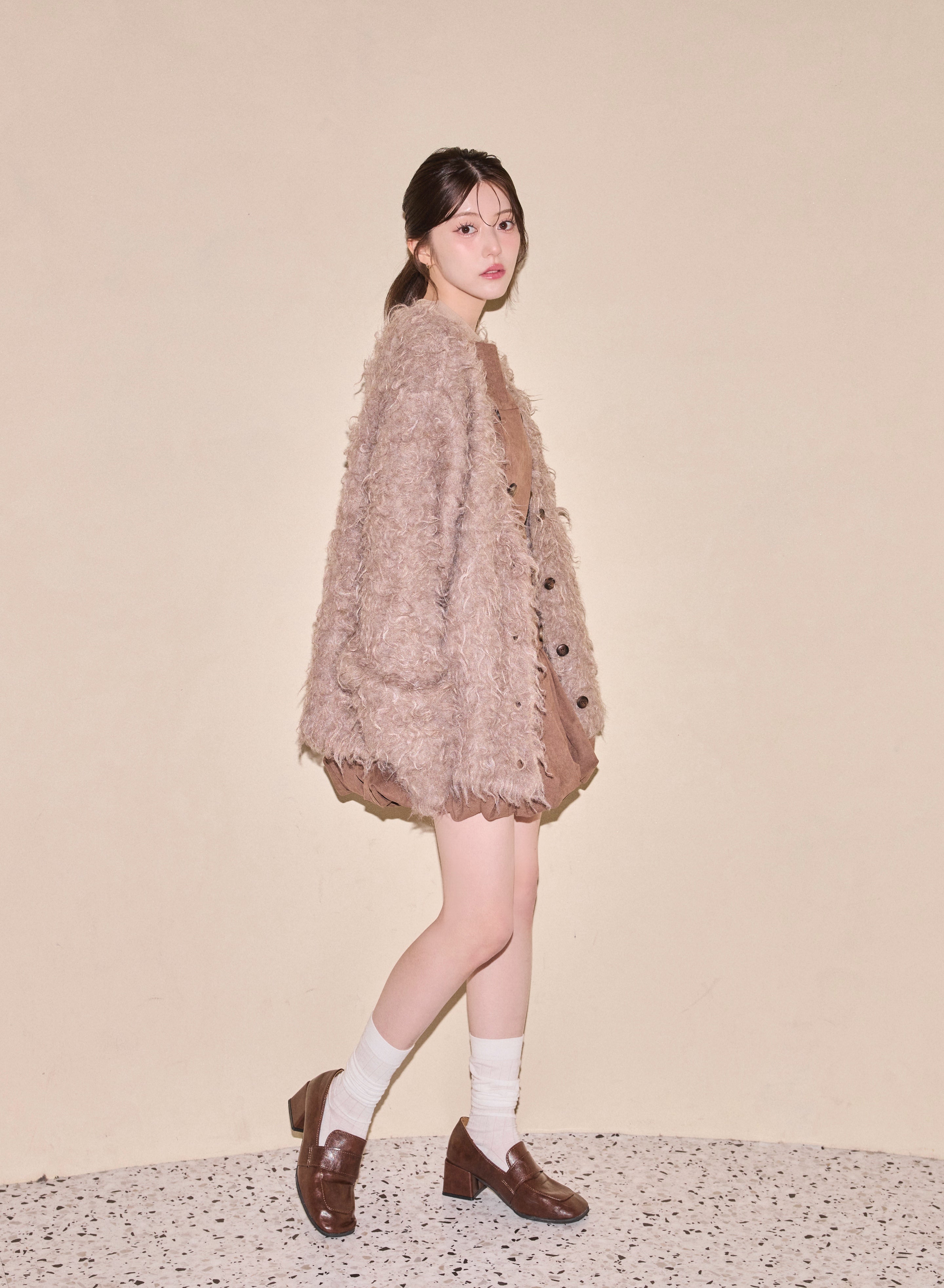 shaggy Wool Cardigan