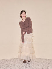 Layered Volume Tulle Skirt