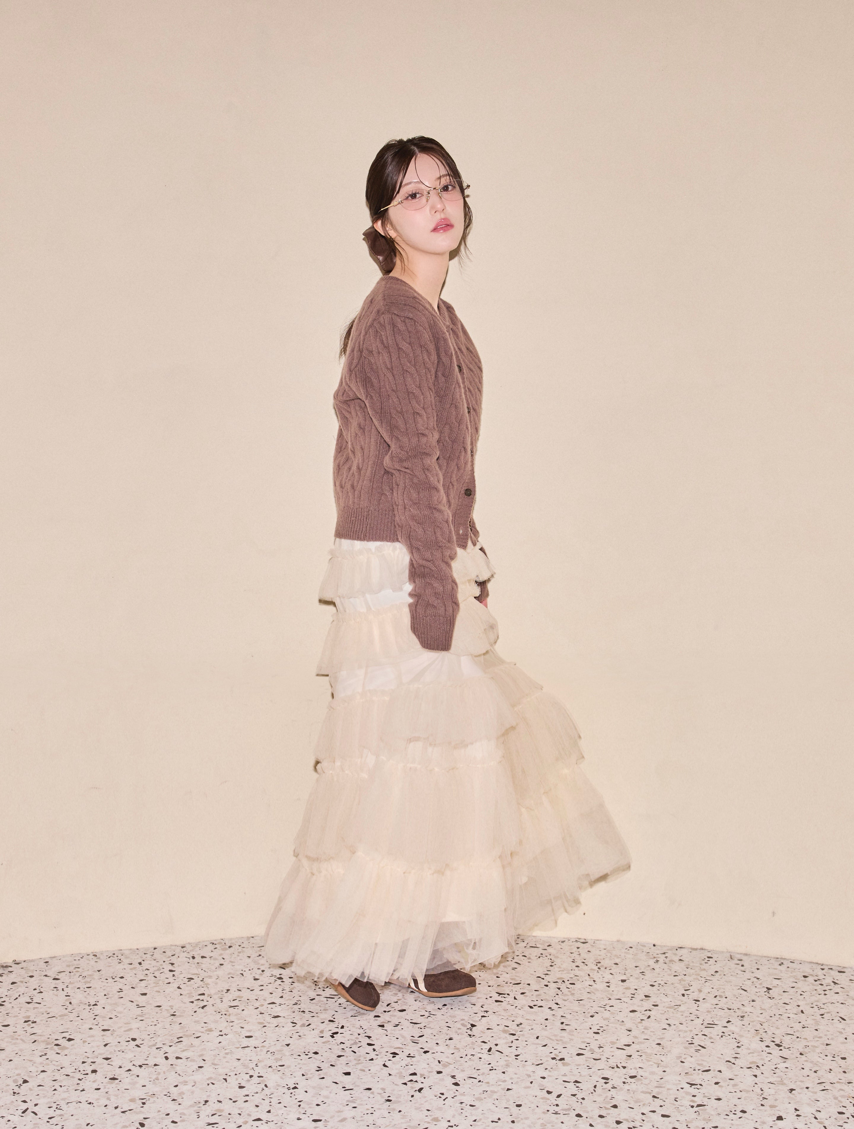 Layered Volume Tulle Skirt