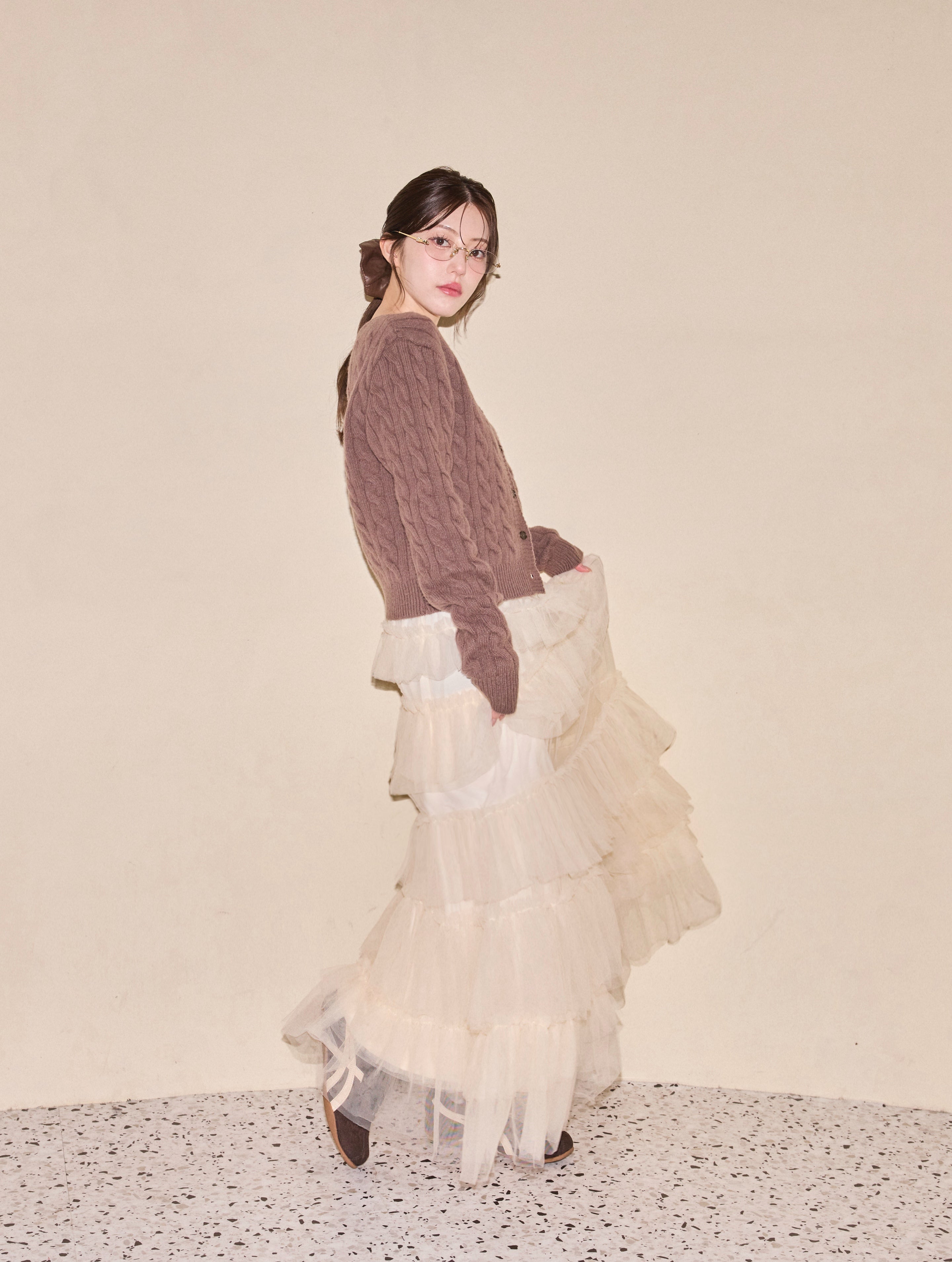 Layered Volume Tulle Skirt