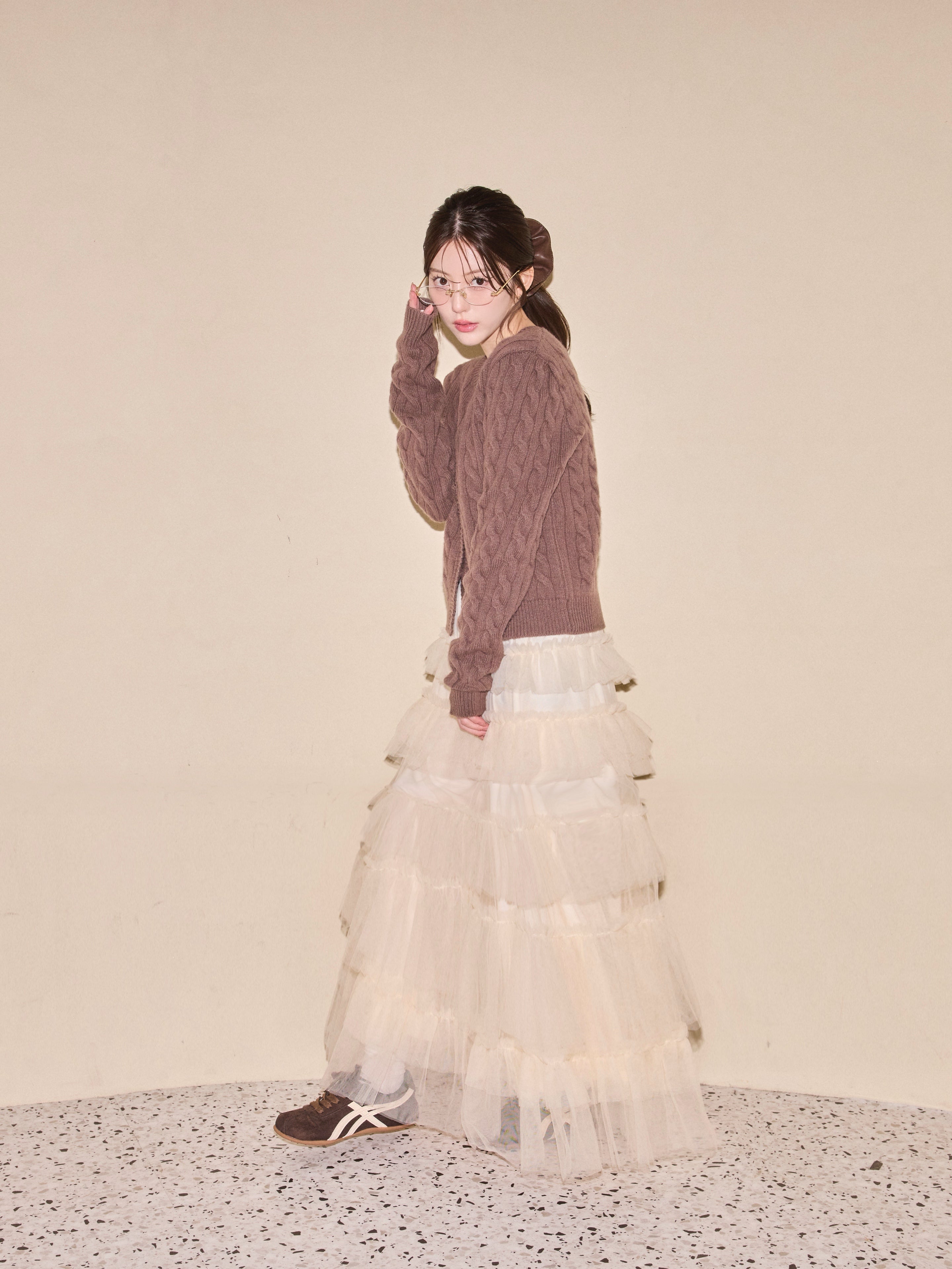 Layered Volume Tulle Skirt