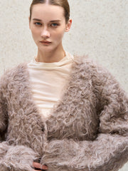 shaggy Wool Cardigan