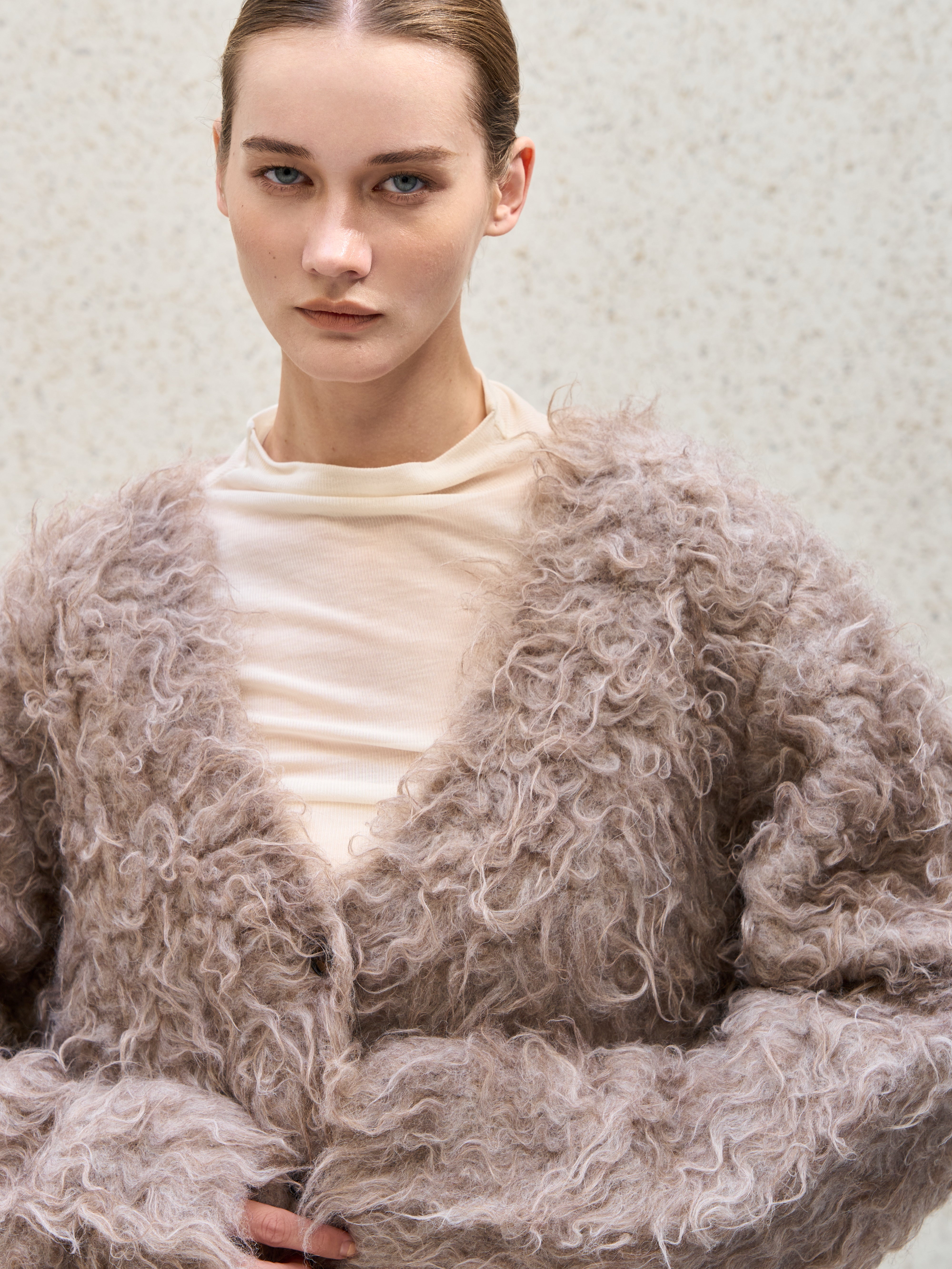 shaggy Wool Cardigan